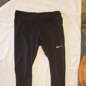 Nike Leggings M & Oversized iSweat shirt-top open /criss cross back in size M